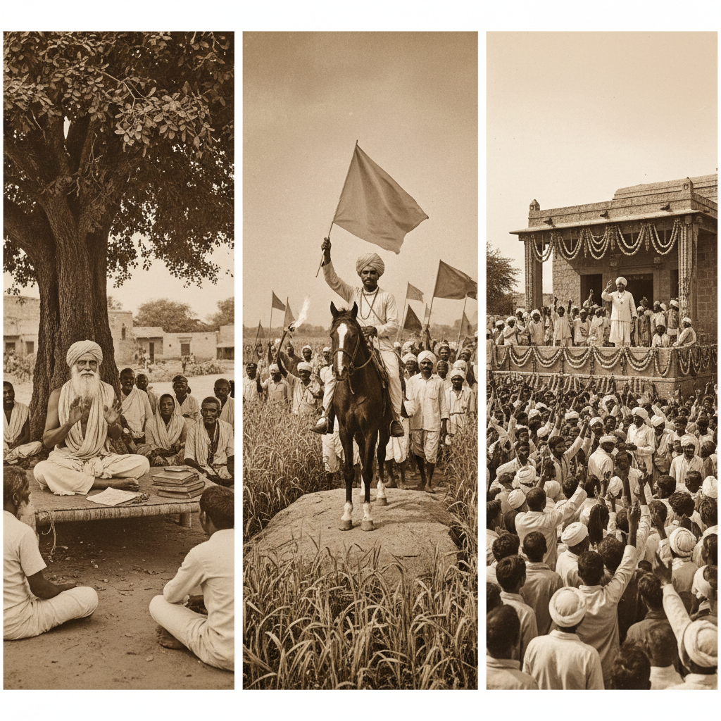 Major leaders and stages of the movement