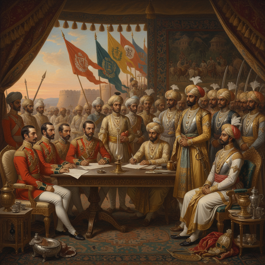 Treaties with major Rajput states