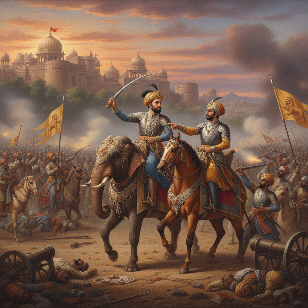 Aurangzeb's role as commander