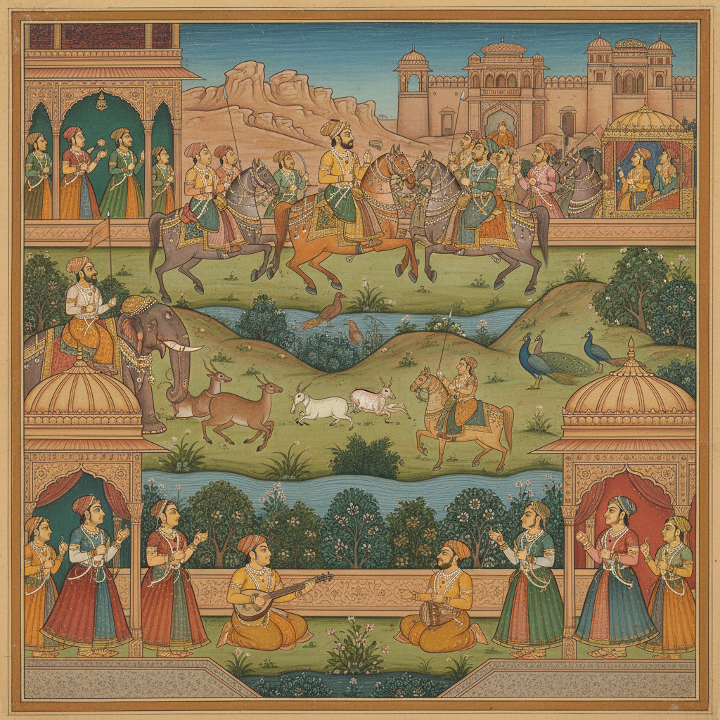 Features of Marwar painting