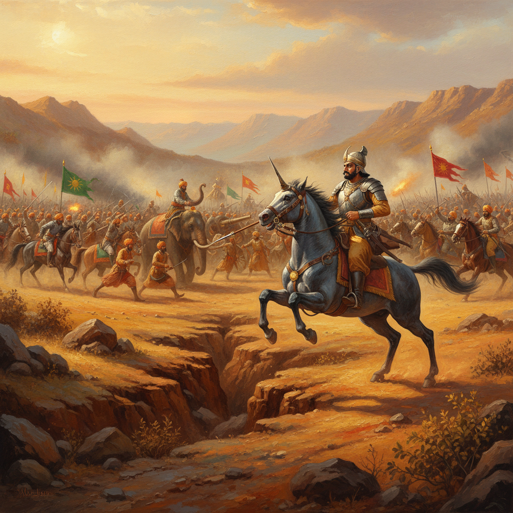 Battle of Haldighati Events and bravery of Chetak