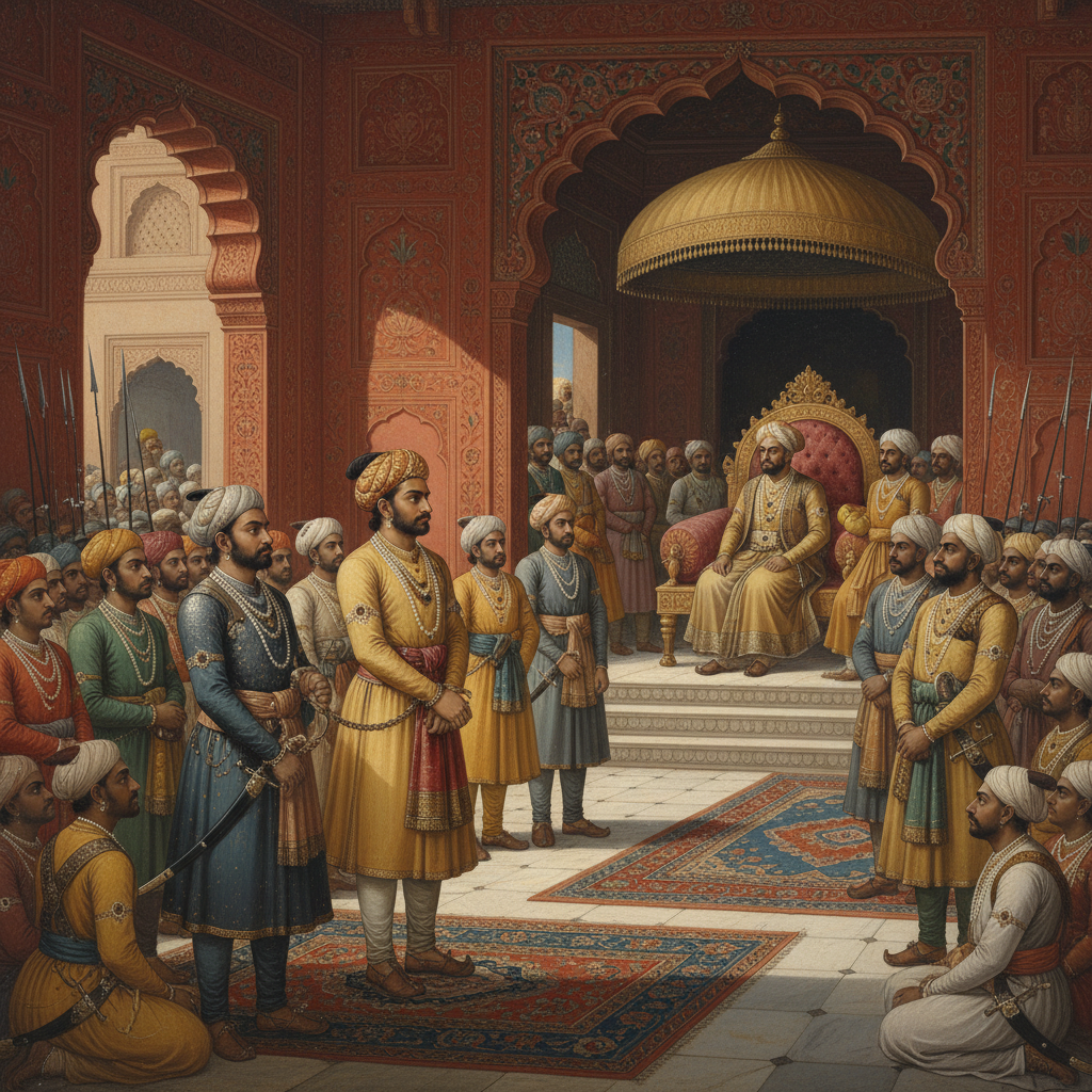 Shivaji's arrest and detention in Agra