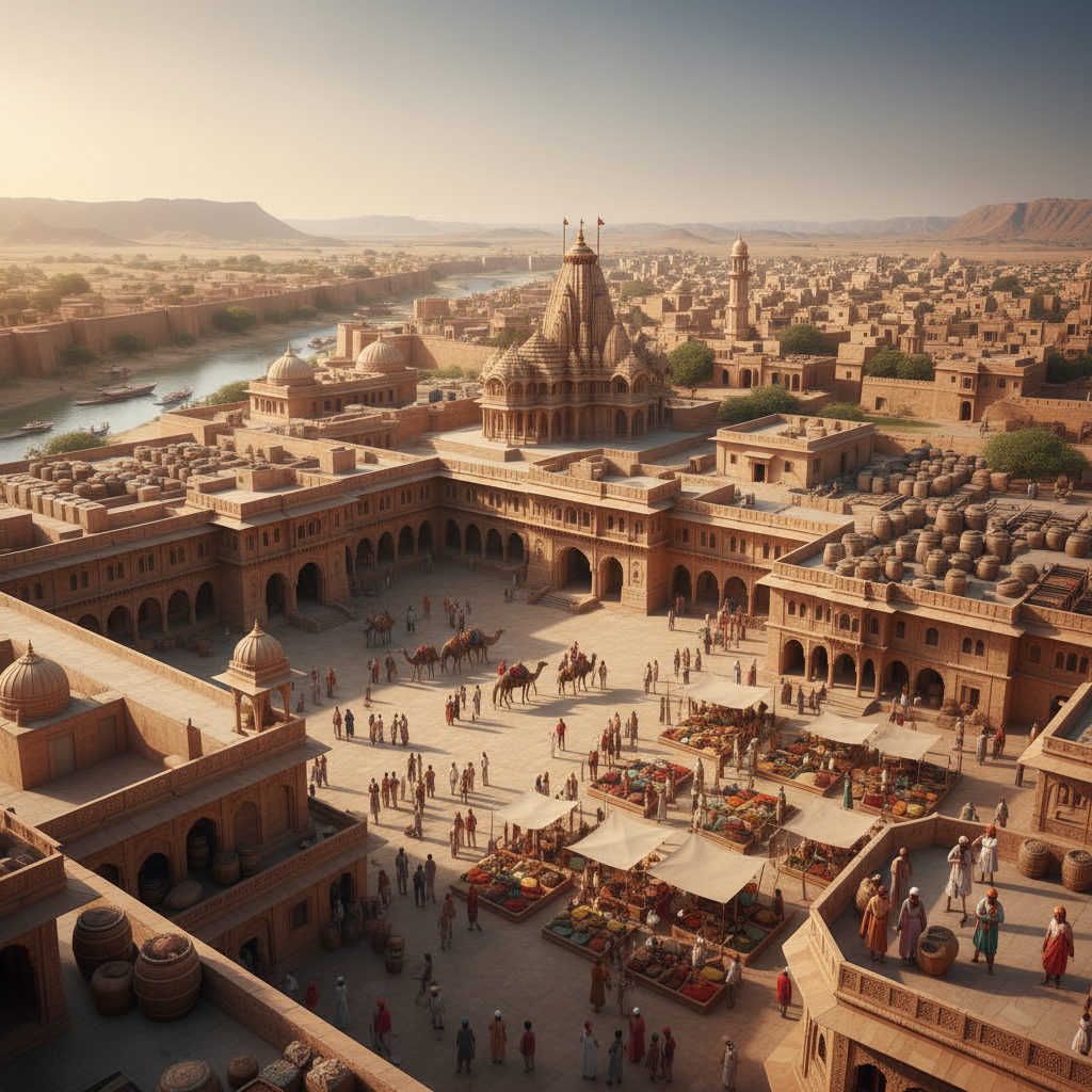 Major trade centers and cities