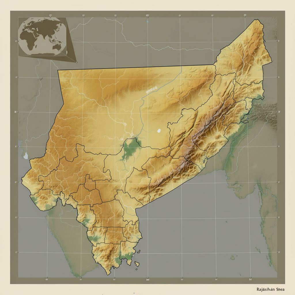 Geographical expansion and districts of Rajasthan