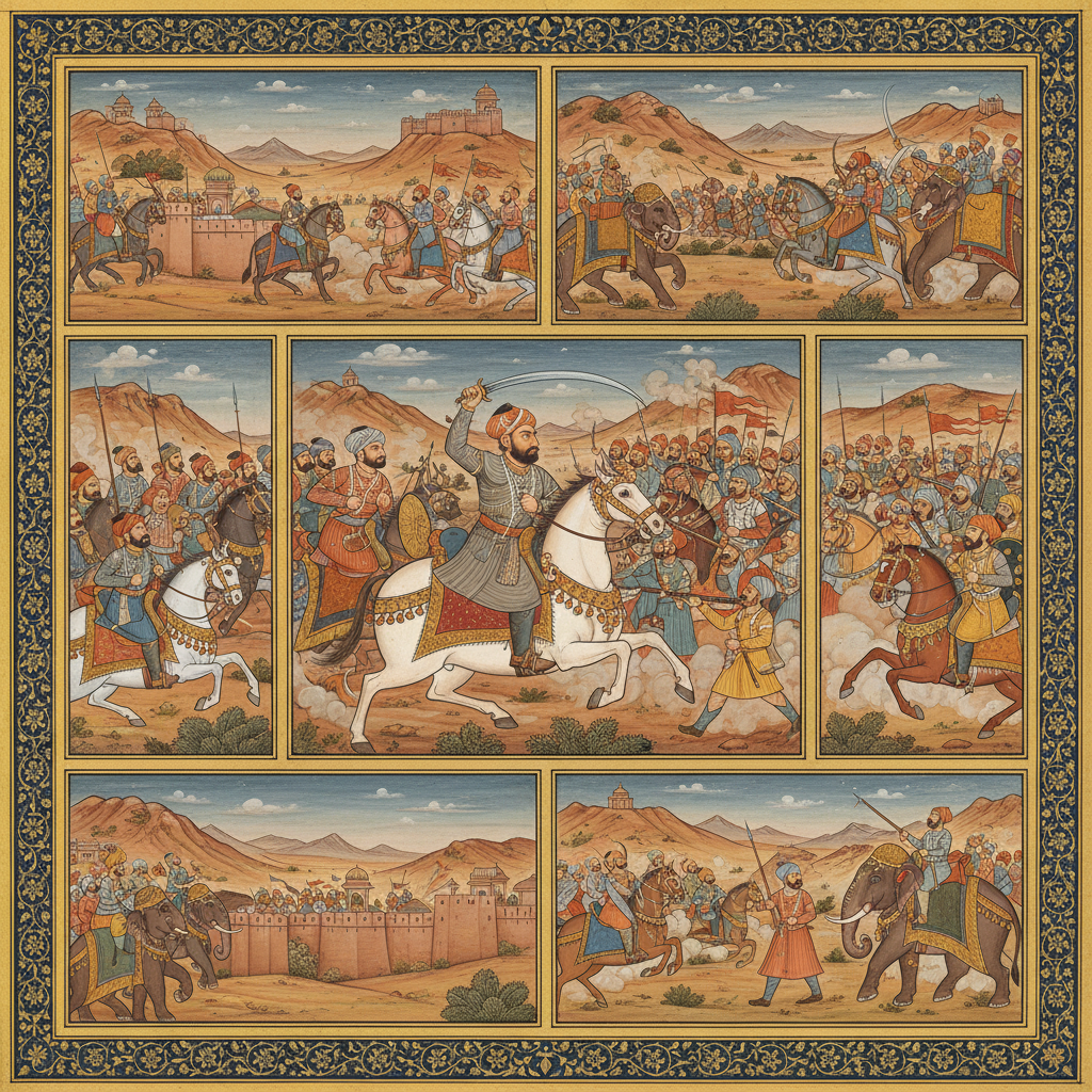 Rao Chandrasen's resistance major battles and conflicts