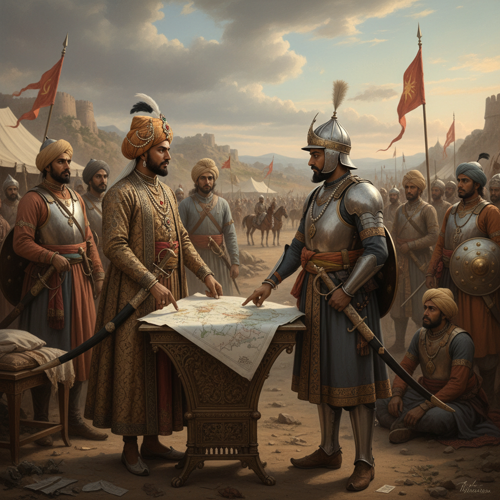 Mir Jumla and Rajput commander