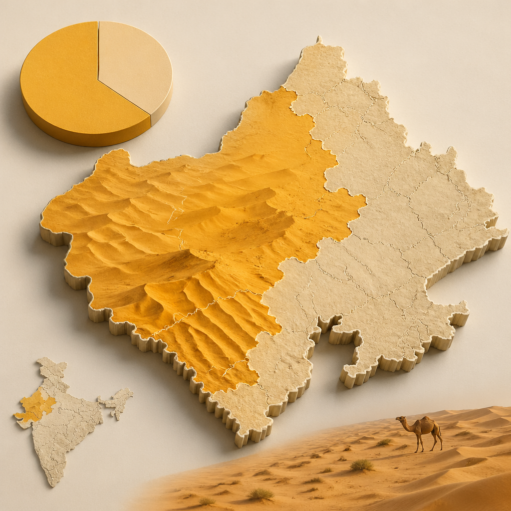 Area and percentage analysis of Thar