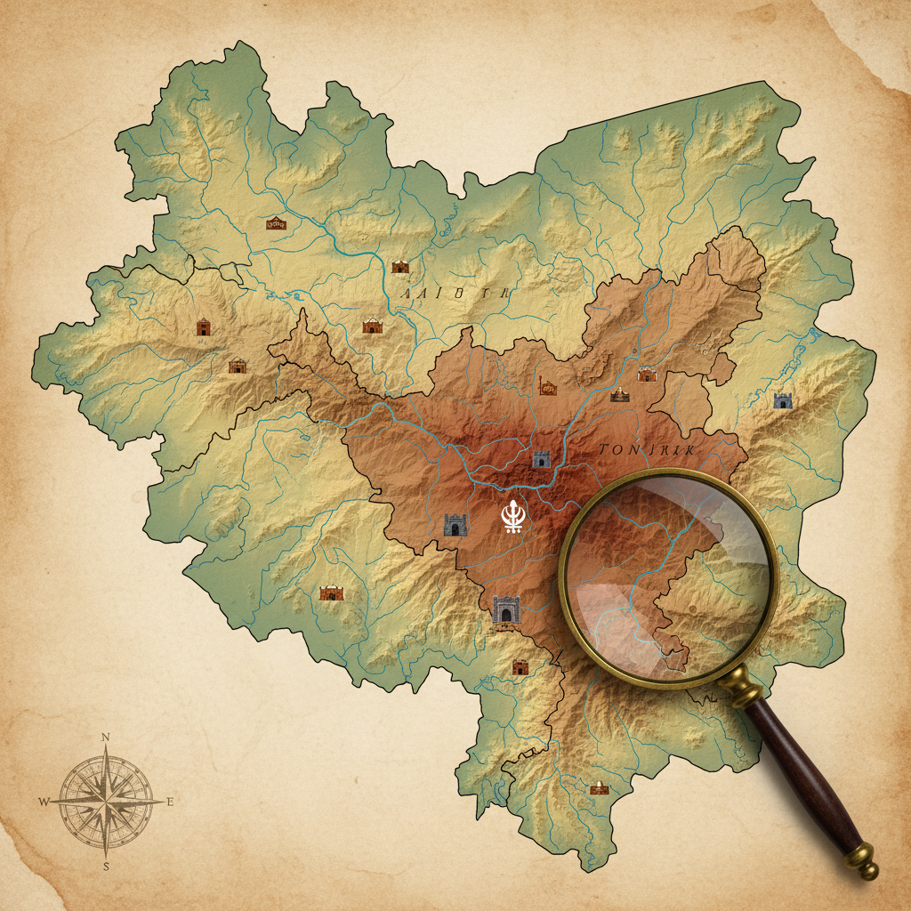 Geographical and political position of Tonk