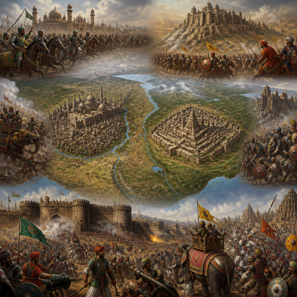 Major battles and border disputes