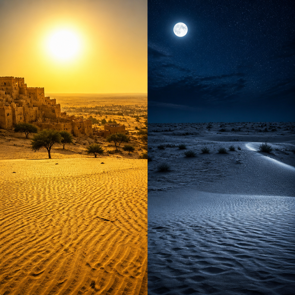 Climate features and temperatures