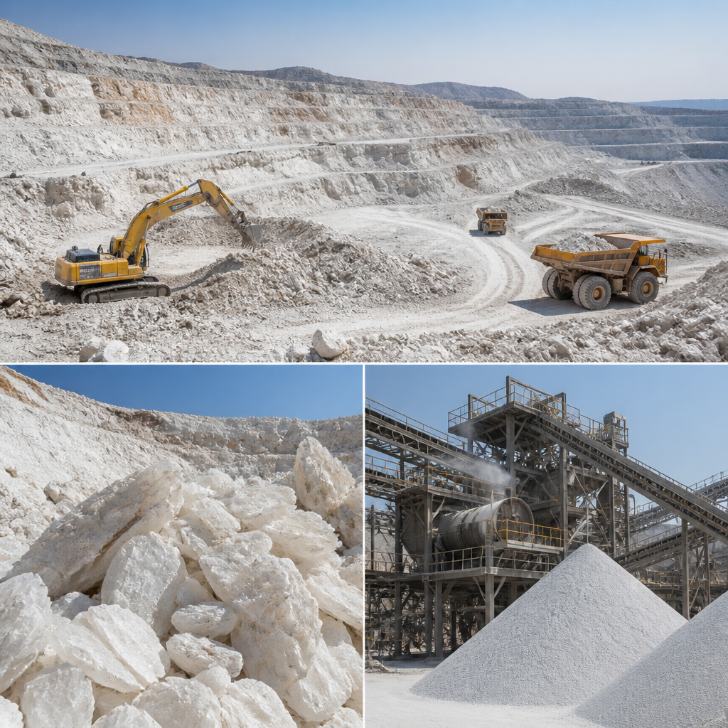 Mining area and production