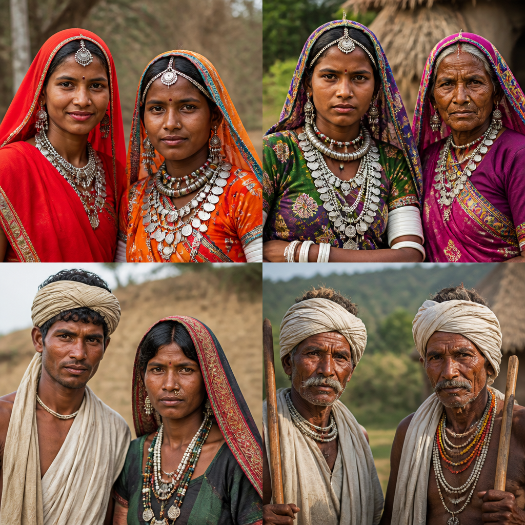 Meena, Garasia, Sahariya, Damor