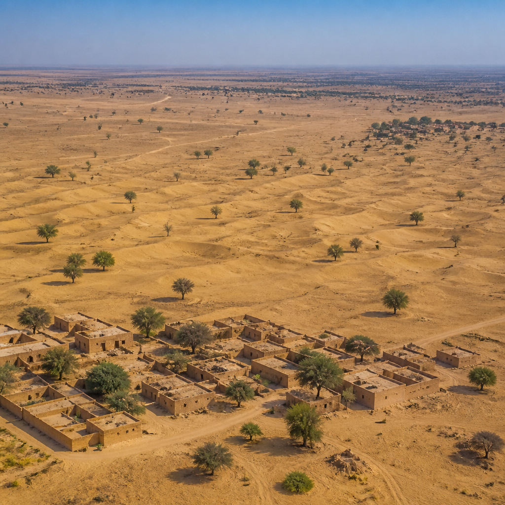 Minimum density Jaisalmer (17 per square km)