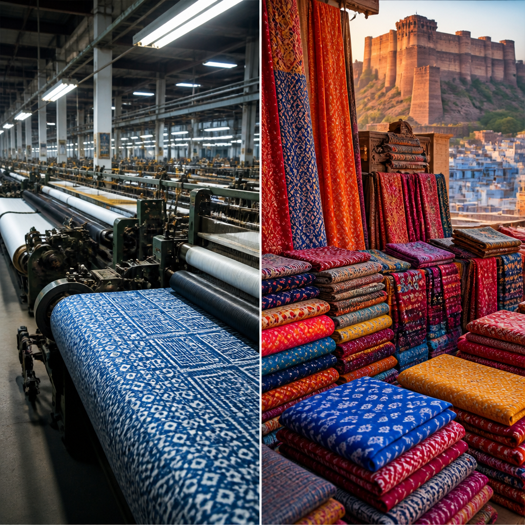 Pali and Jodhpur major textile centers