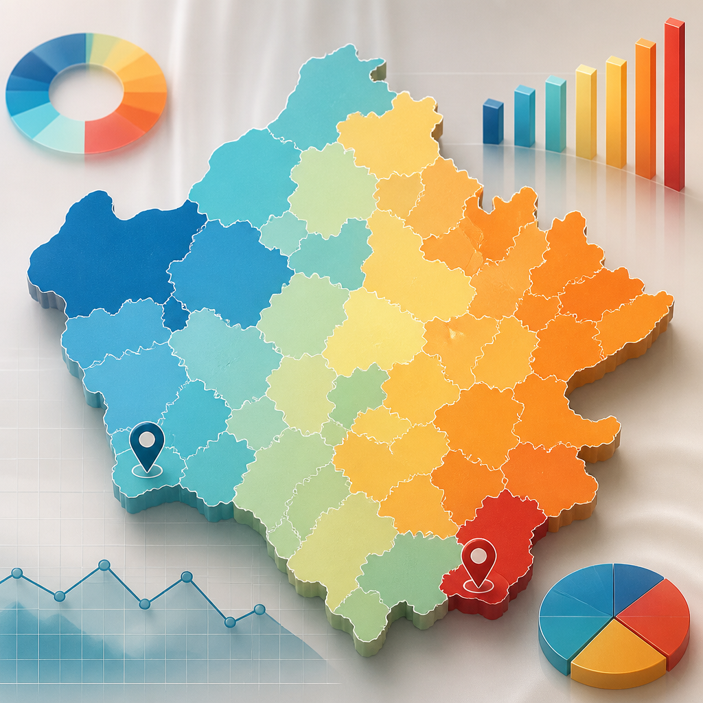 District wise sex ratio analysis