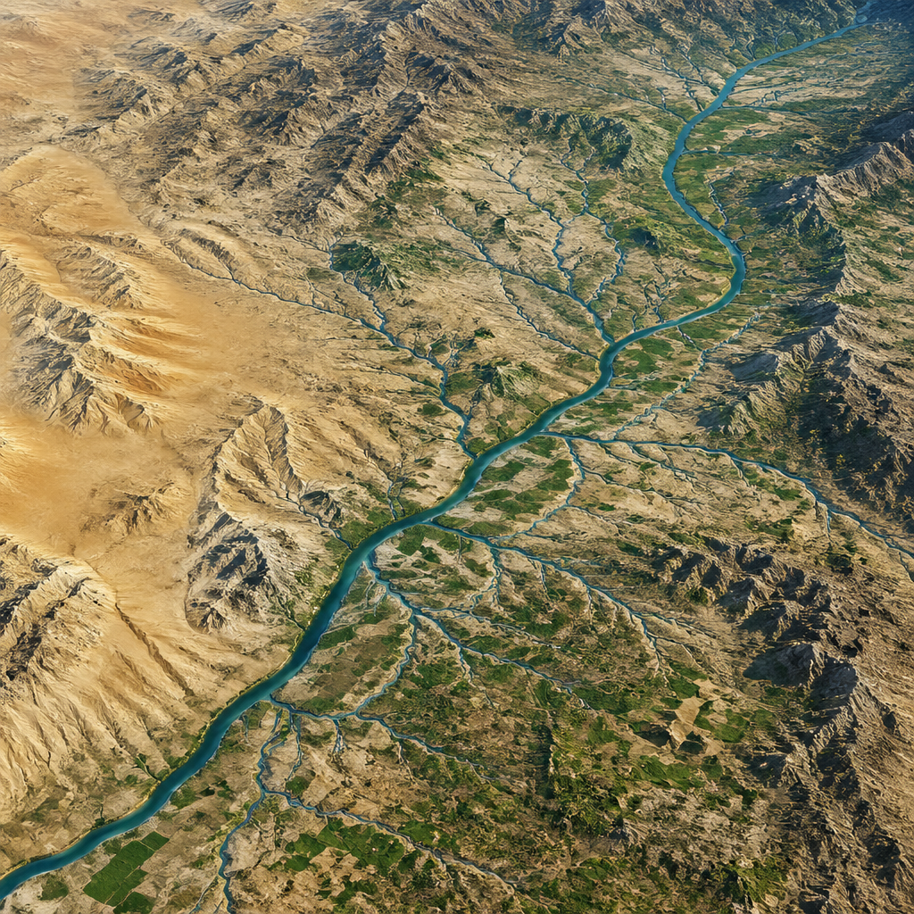Geographic routes and tributaries