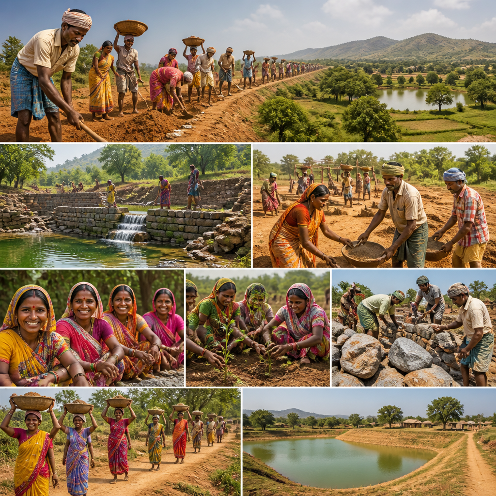 Main provisions and benefits of MNREGA