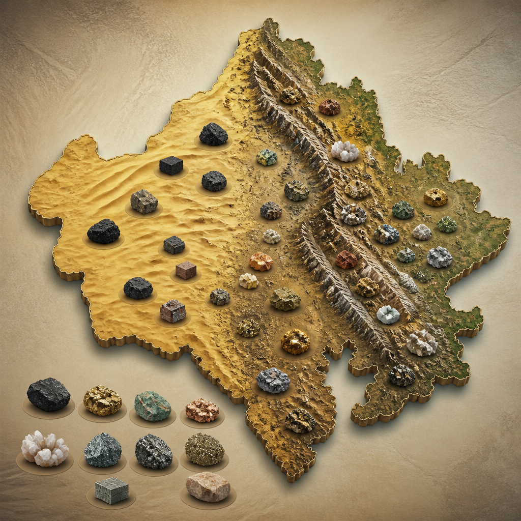 Major Mineral Areas and Distribution