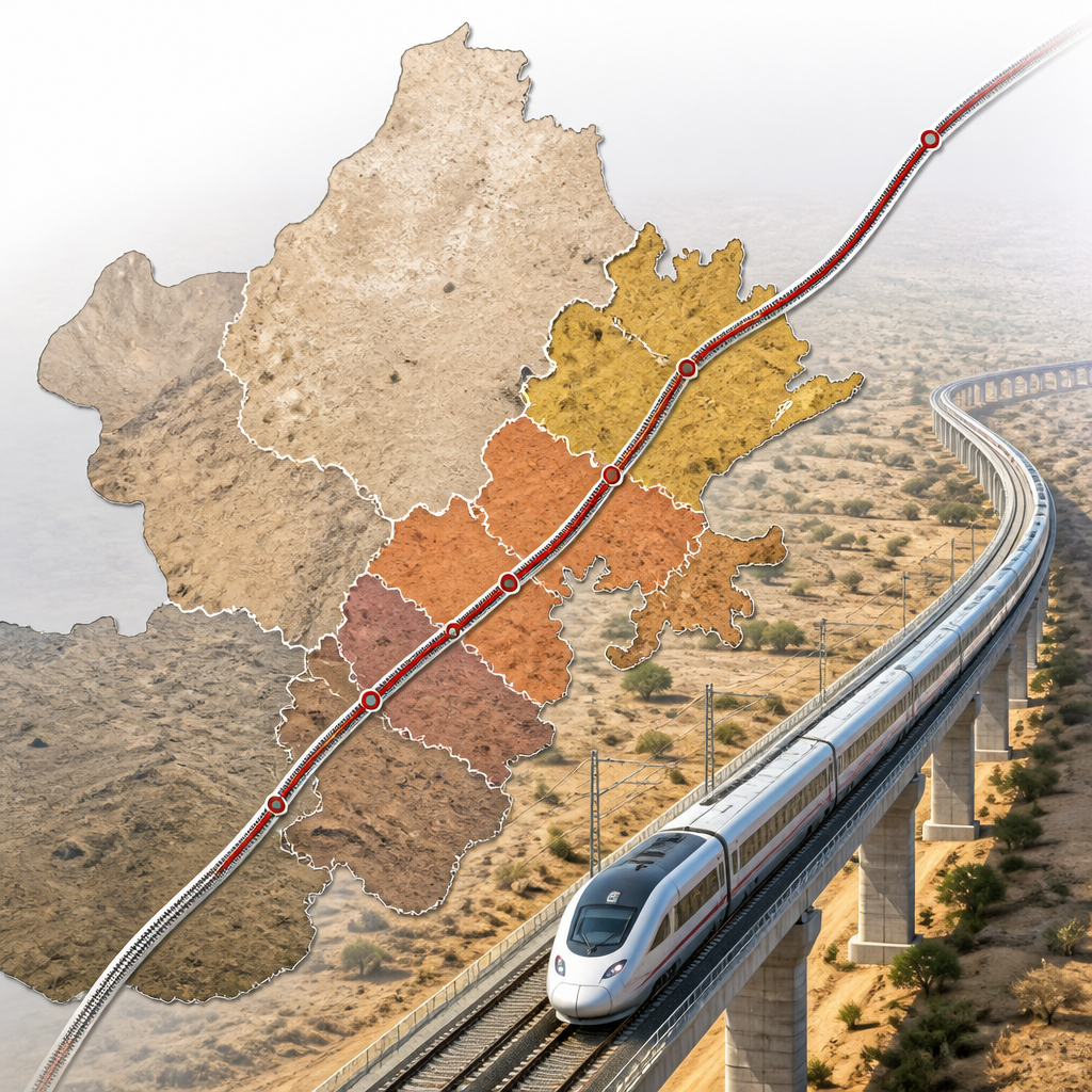 DFC route in Rajasthan
