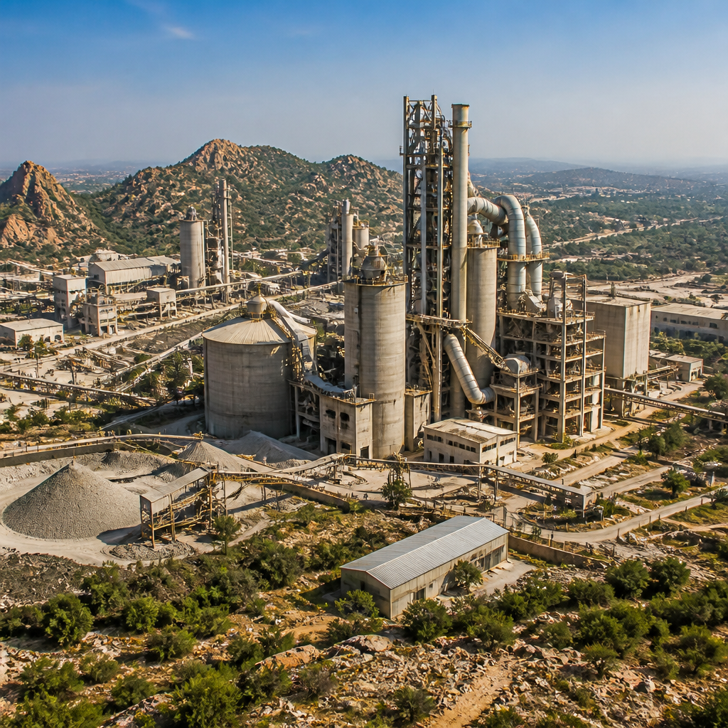 Major cement production areas