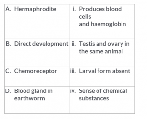 Earthworm Multiple Choice Questions for CBSE Class 11 Biology   Topperlearning