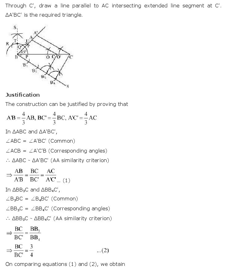 10th, Maths, Constructions 12