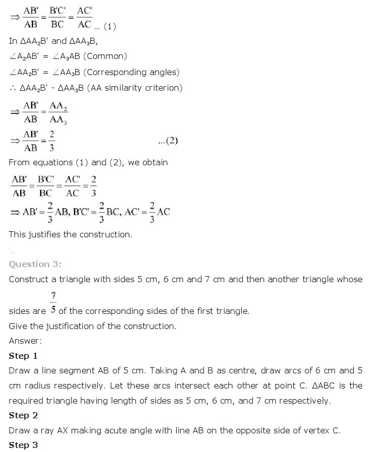 10th, Maths, Constructions 4