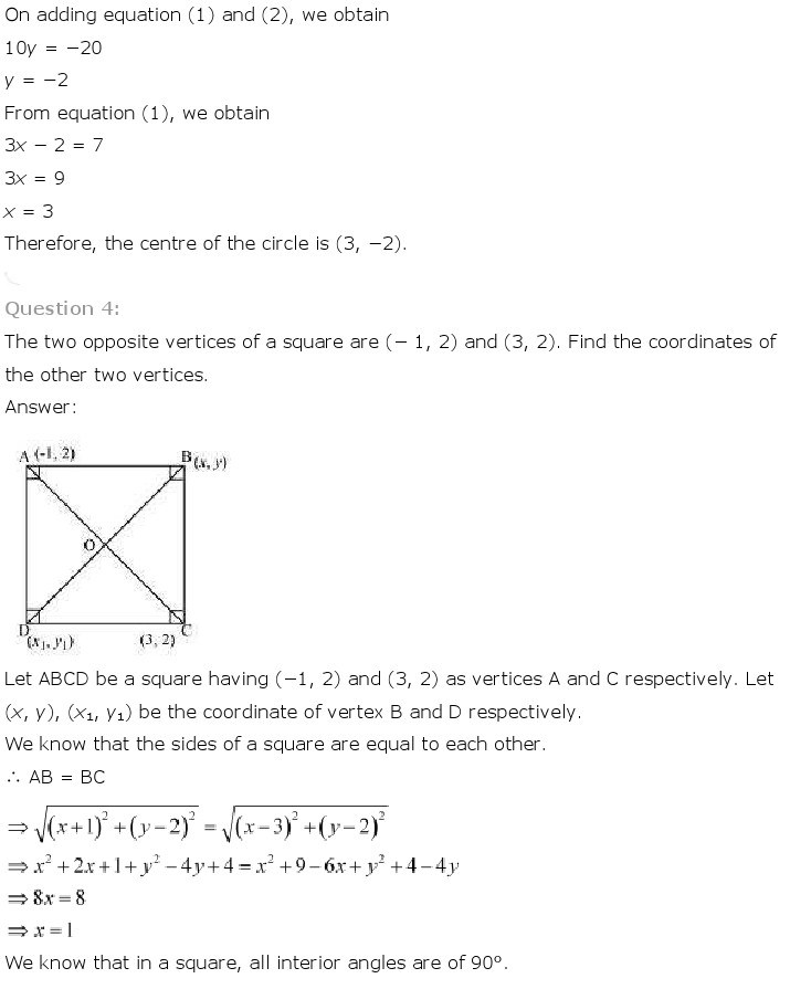 10th, Maths, Coordinate Geometry 24