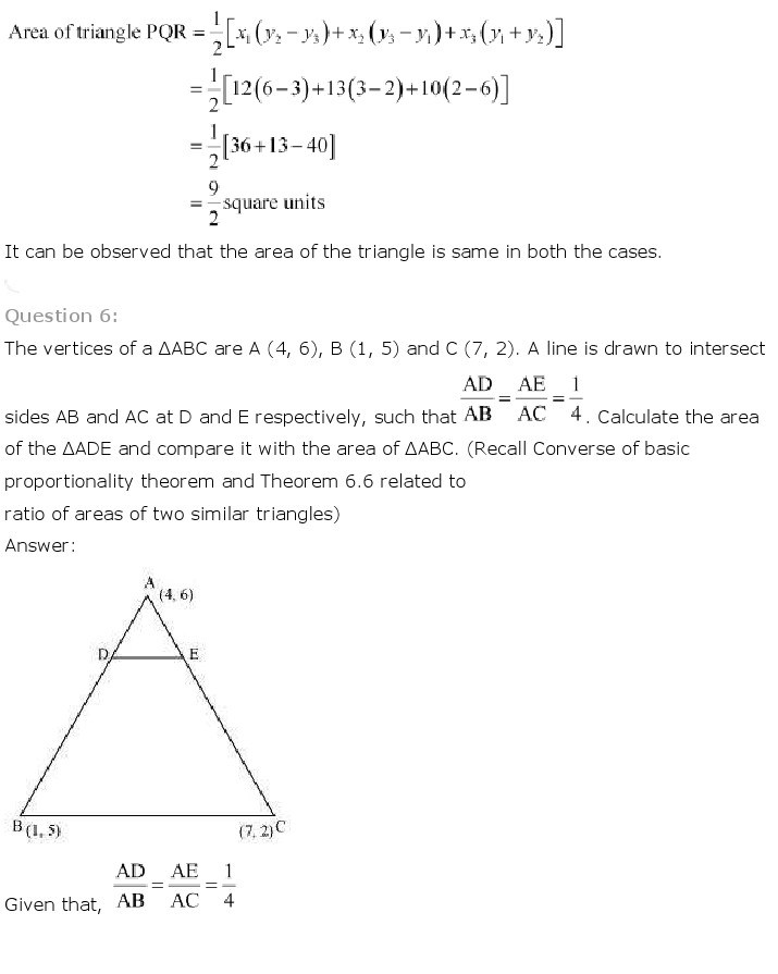 10th, Maths, Coordinate Geometry 27