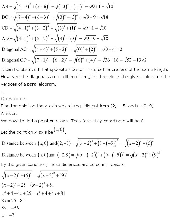 10th, Maths, Coordinate Geometry 6