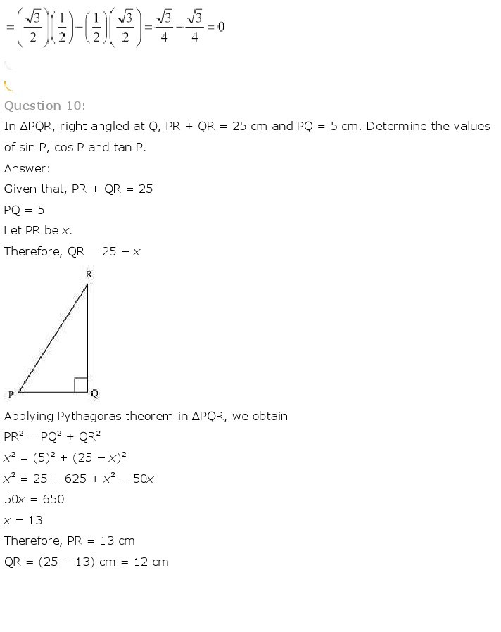 introduction to trigonometry assignment