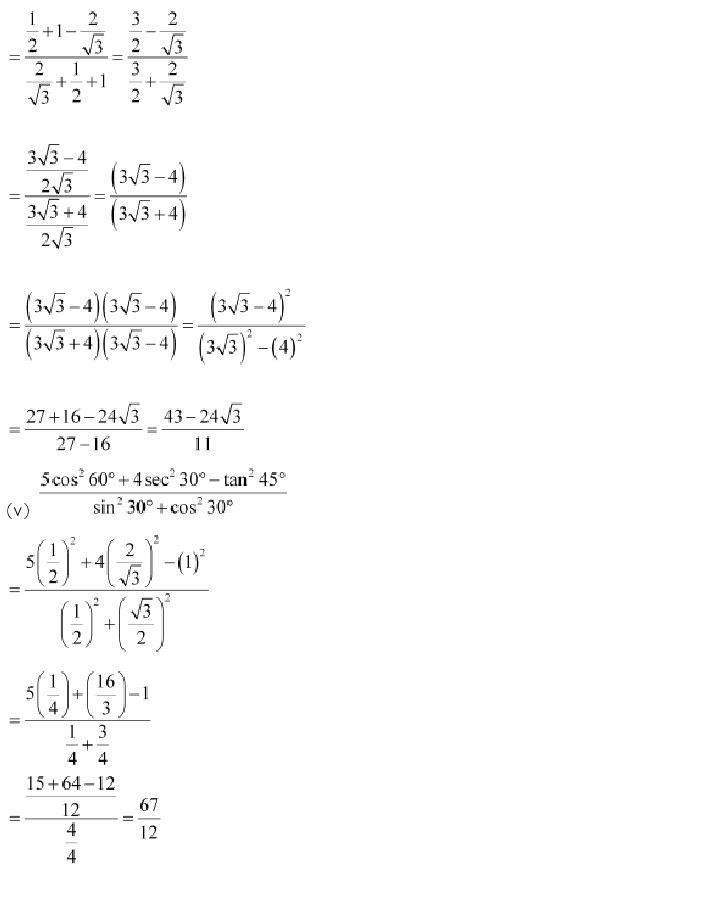 10th, Maths, Introduction to Trigonometry 22