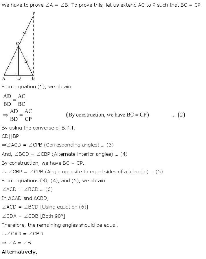 introduction to trigonometry class 10 assignment