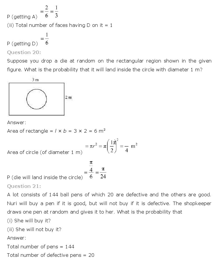 10th, Maths, Probability 13