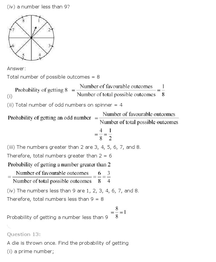 10th, Maths, Probability 7