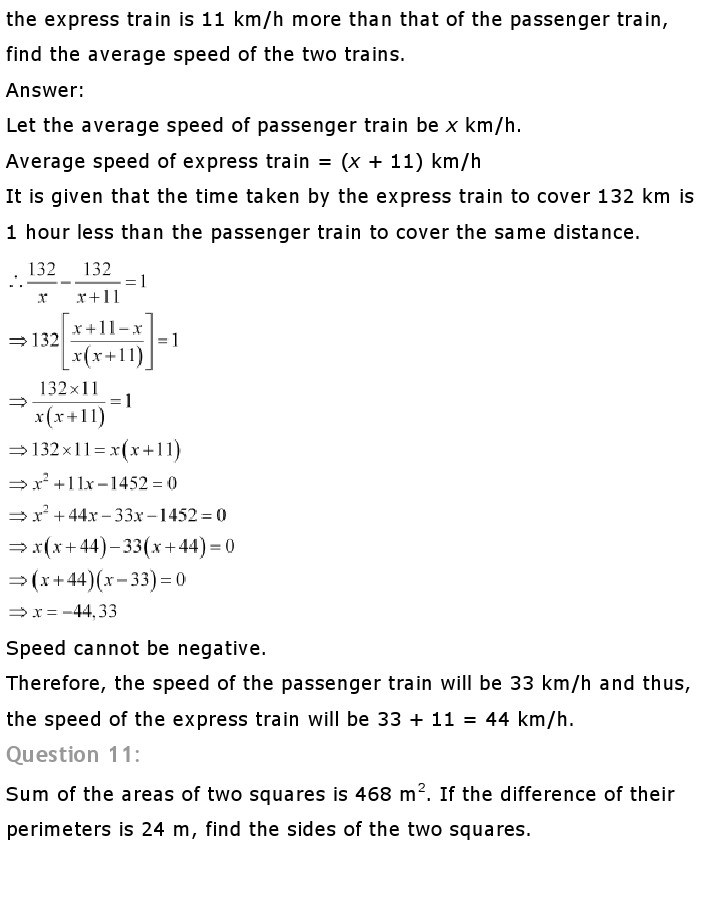 10th, Maths, Quadratic Equations 33