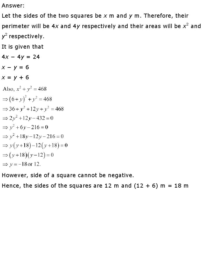 10th, Maths, Quadratic Equations 34