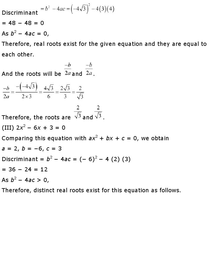 10th, Maths, Quadratic Equations 36