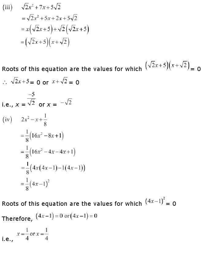 10th, Maths, Quadratic Equations 6