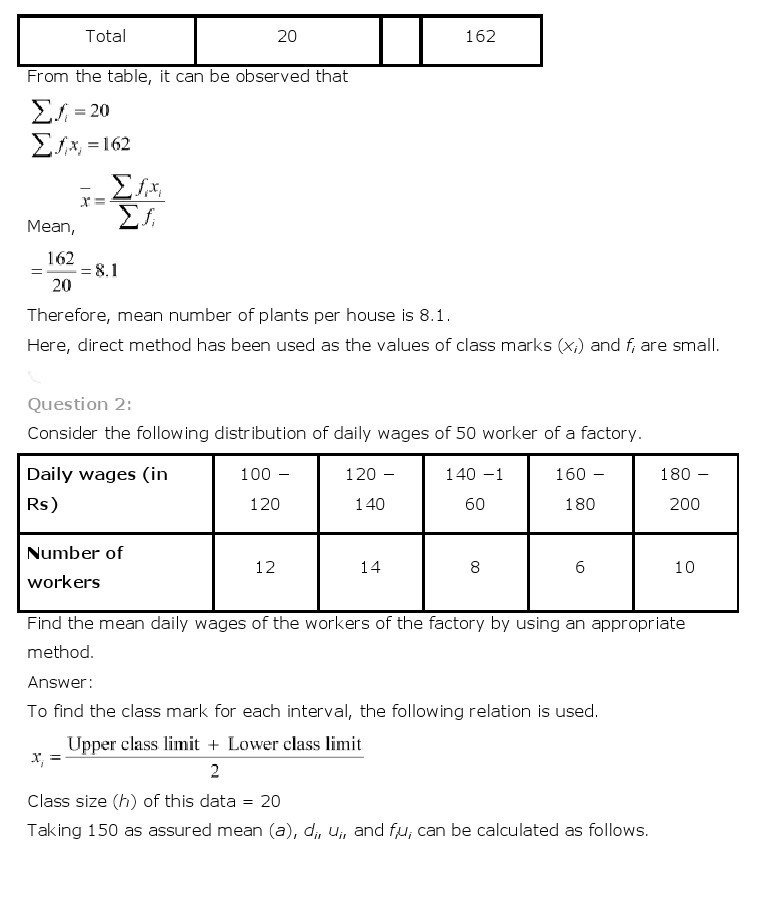 10th, Maths, Statistics 2