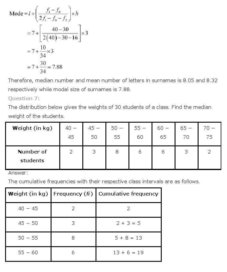 10th, Maths, Statistics 42
