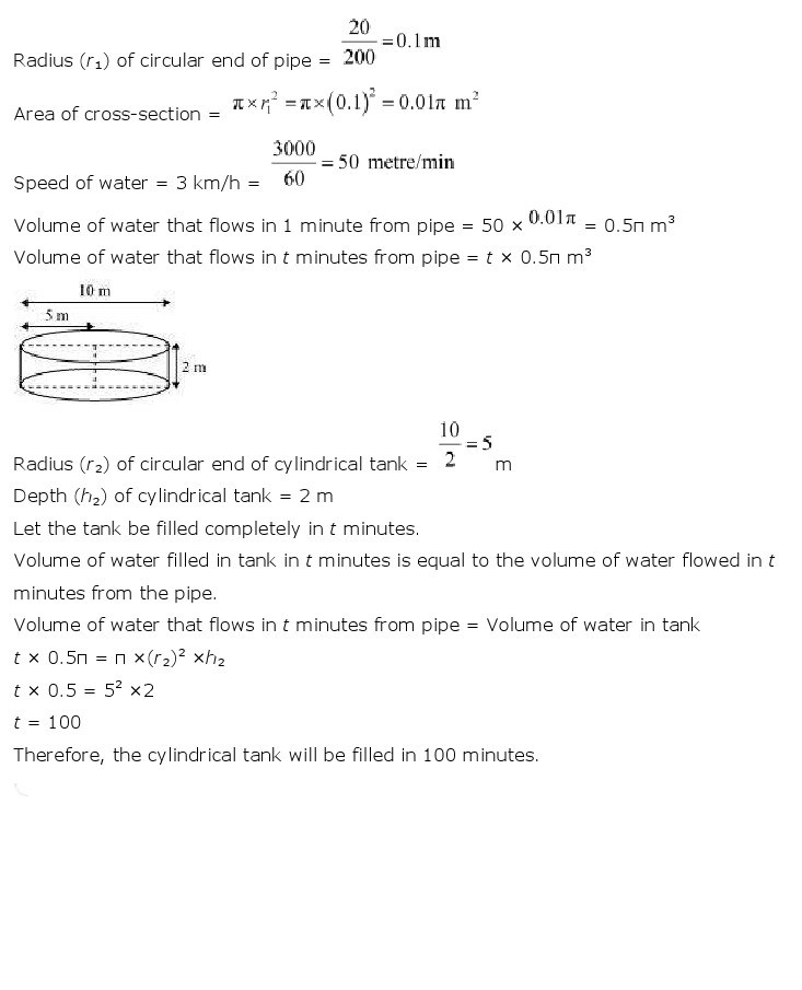 10th, Maths, Surface Areas & Volumes 27