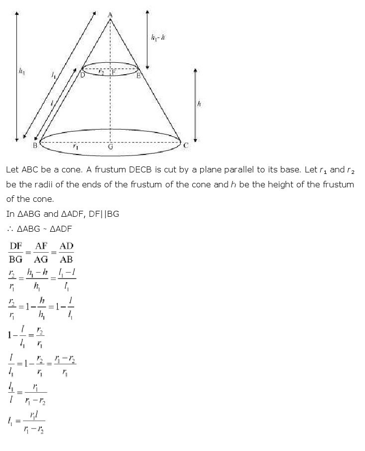 10th, Maths, Surface Areas & Volumes 41