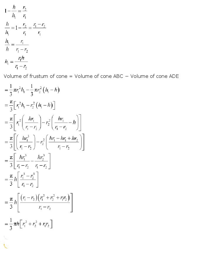 10th, Maths, Surface Areas & Volumes 44