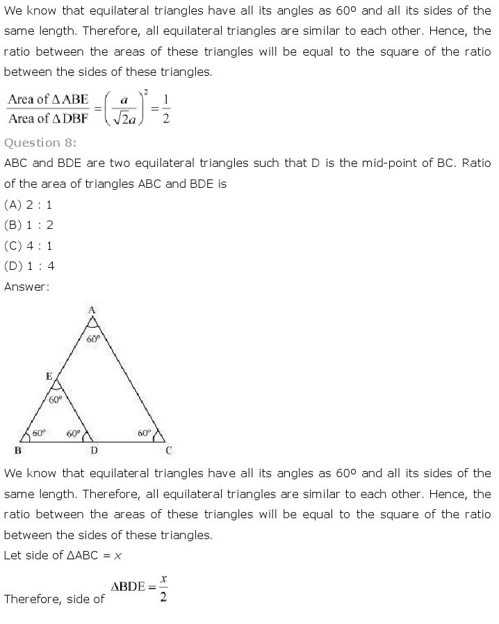 10th, Maths, Triangles 42