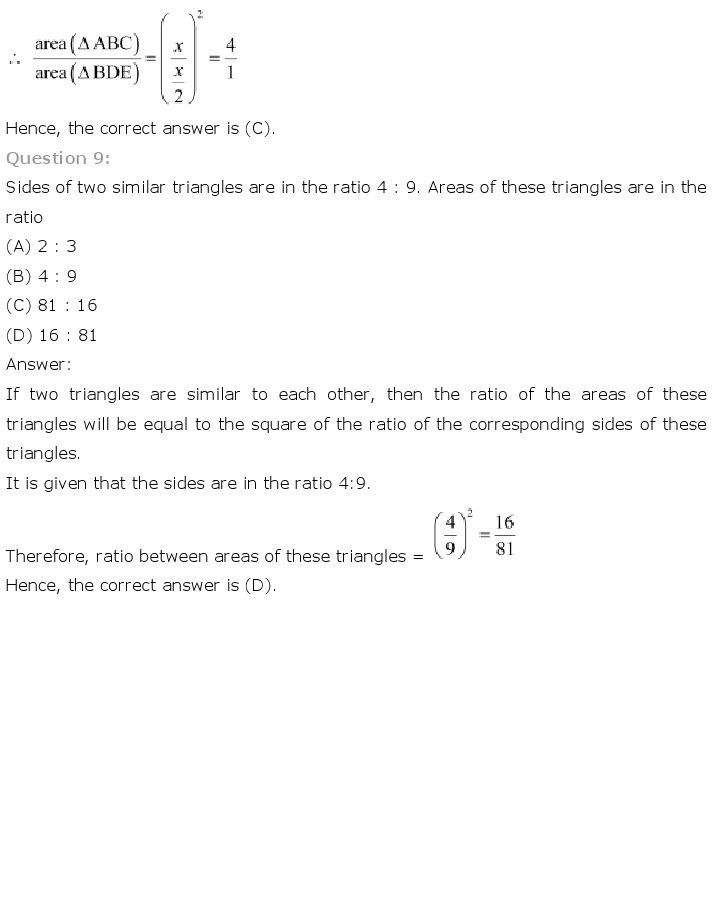 10th, Maths, Triangles 43