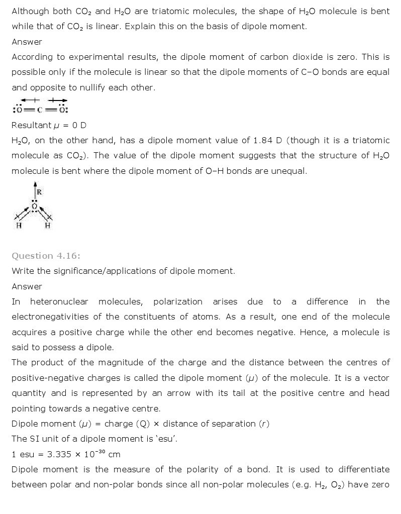 11th, Chemistry, Chemical Bonding & Molecular Structure 10