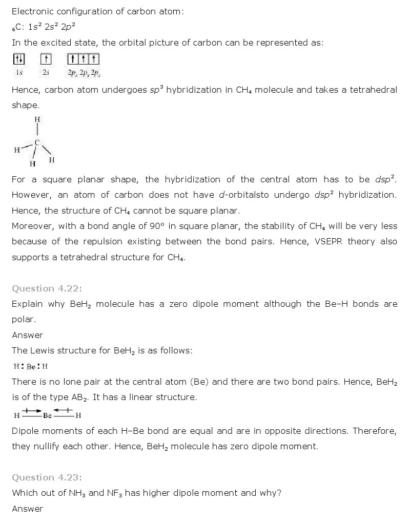 11th, Chemistry, Chemical Bonding & Molecular Structure 13