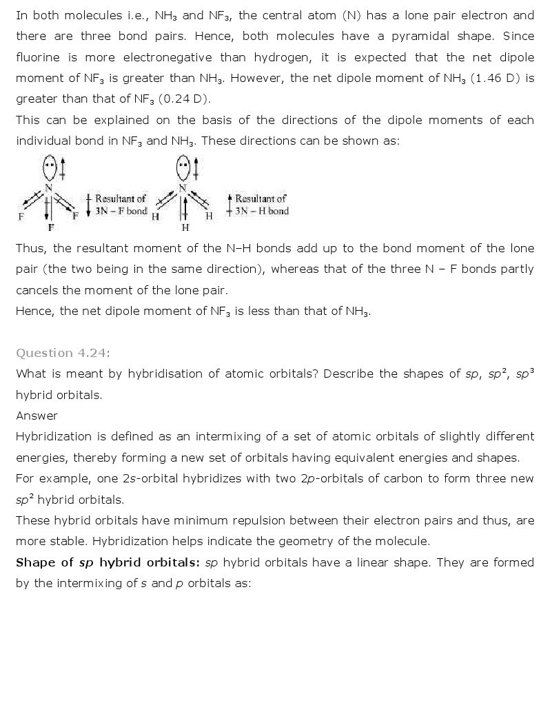 11th, Chemistry, Chemical Bonding & Molecular Structure 14