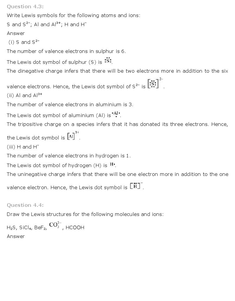 11th, Chemistry, Chemical Bonding & Molecular Structure 2